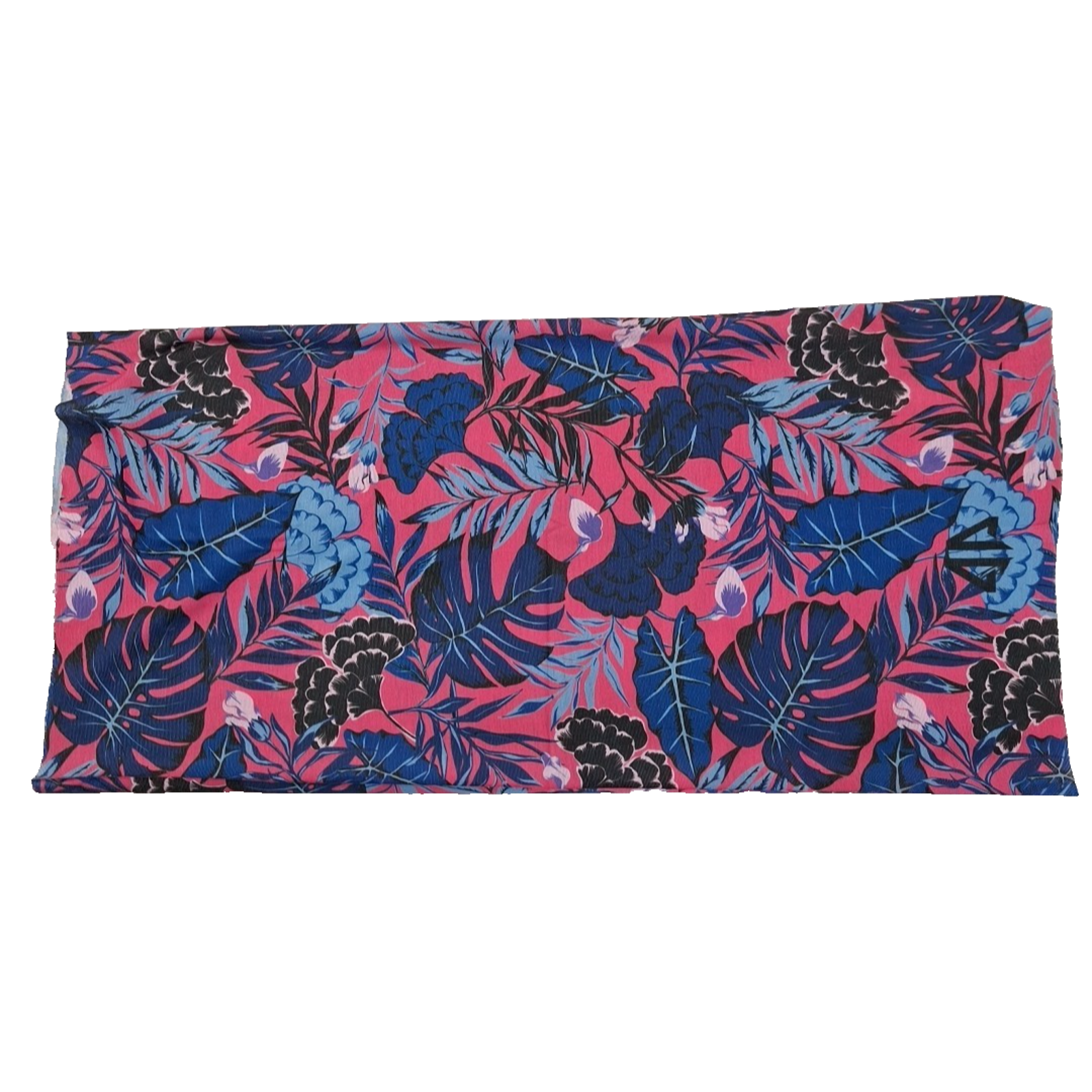 Pink With Blue Leafs Thermal Function Tube Neck SnoodGator